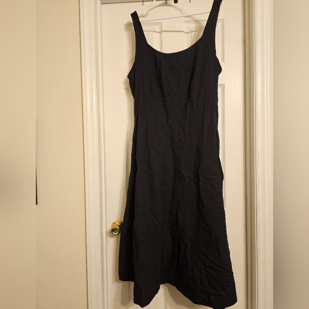 NWT a new day Black Corset Midi A-line Dress. Size:17.